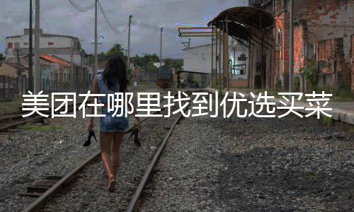 到优选买里找菜美团在哪